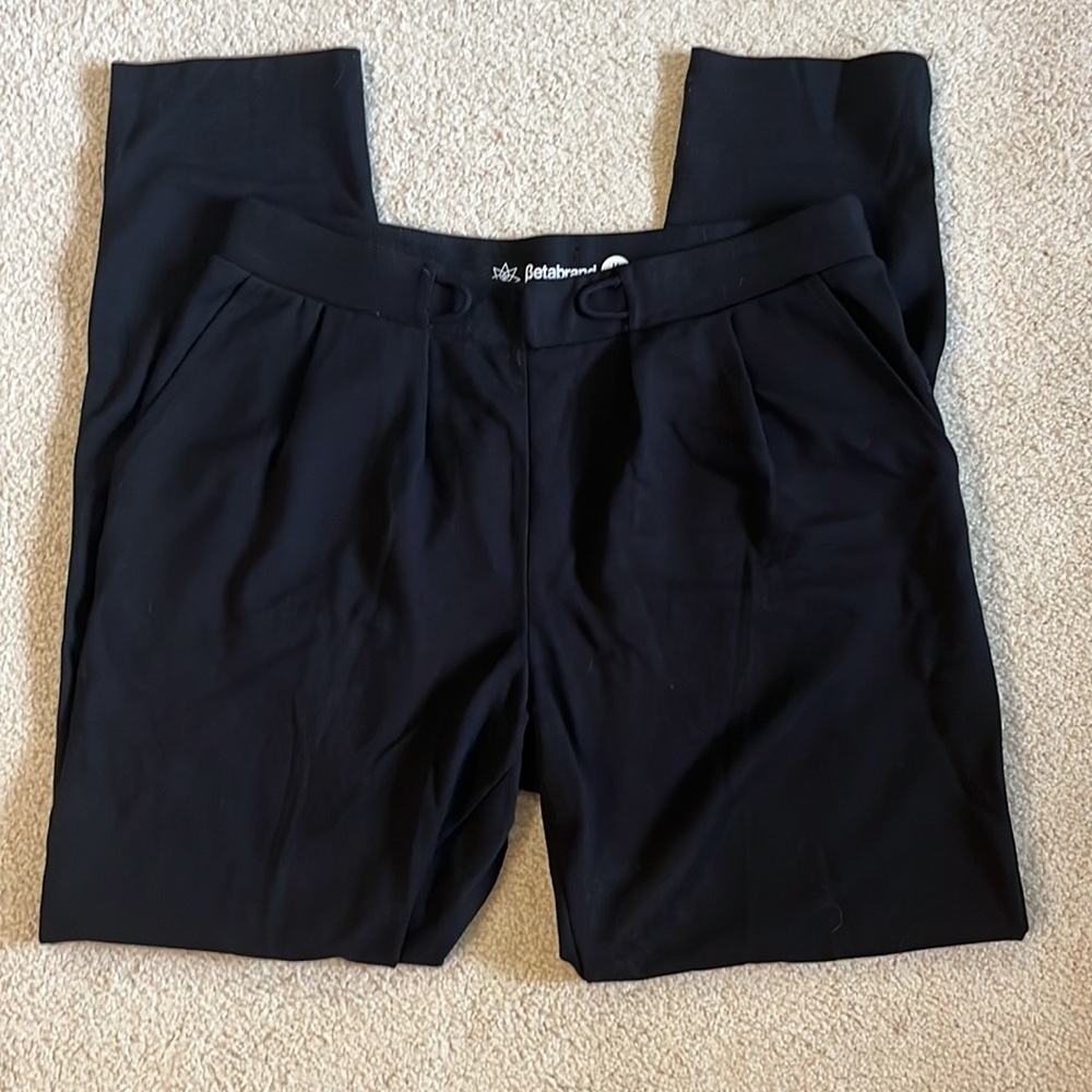 Betabrand Black Yoga Dress Pants